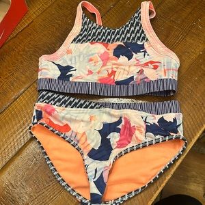 Athleta girls halter style bikini. GUC